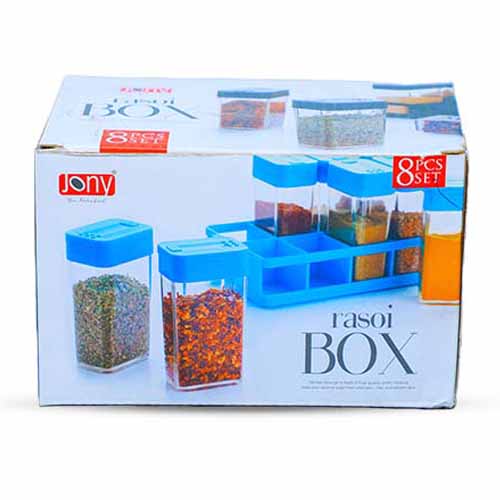 Jony Masala 8Pcs container with stand 